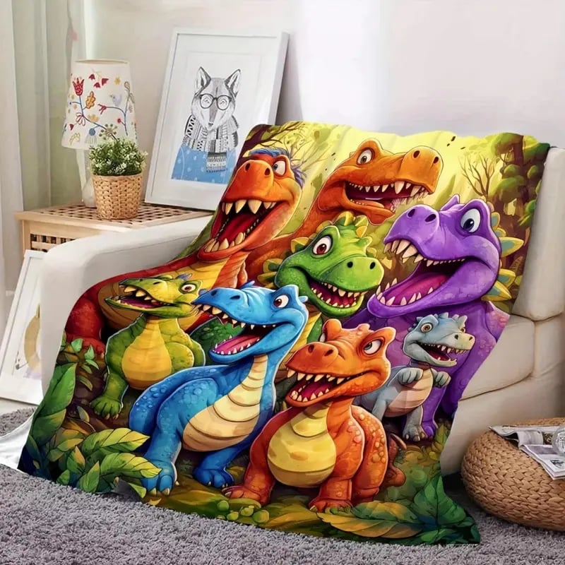 SnuggleSaurus - Ultrablødt Dino-tæppe