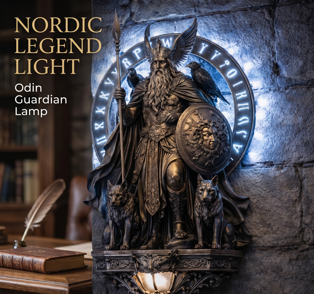 Nordisk Legende Lys – Odin Vogterlampe