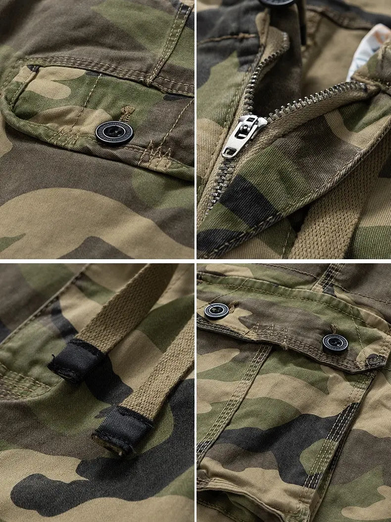 CamoForce – Herre cargobukser med flere lommer til udendørs brug