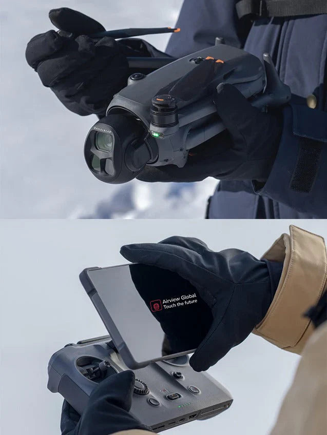 Den nye generation AirView Pro 4: Drone med tre kameraer til begyndere og professionelle optagelser.